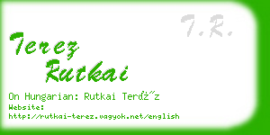 terez rutkai business card